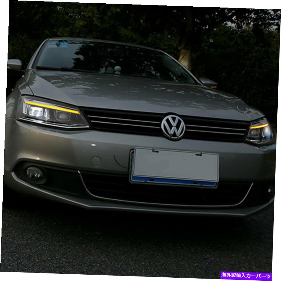 USヘッドライト VW Jetta 2011-2018のキセノンのヘッドライトアセンブリBimeはハロゲンを置き換えます Xenon Headlights assembly For VW Jetta 2011-2018 Double HID Beam Replace Halogen【並行輸入品】