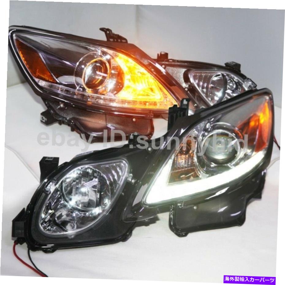 USヘッドライト 2006年から2011年のLEXUS GS300 GS350 GS430 GS450 LEDヘッドランプクロームハウジング 2006 to 2011 Year For Lexus GS300 GS350 GS430 GS450 LED Headlamps Chrome Housing【並行輸入品】