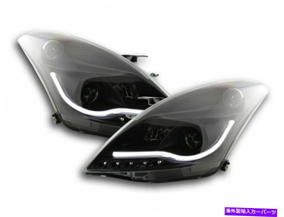 USヘッドライト 黒仕上げハロゲンライトバー昼間LED DRLヘッドライト10-13 BLACK finish halogen lightbar daytime LED DRL headlights for Suzuki Swift 10-13【並行輸入品】｜Us Custom Parts Shop USDM