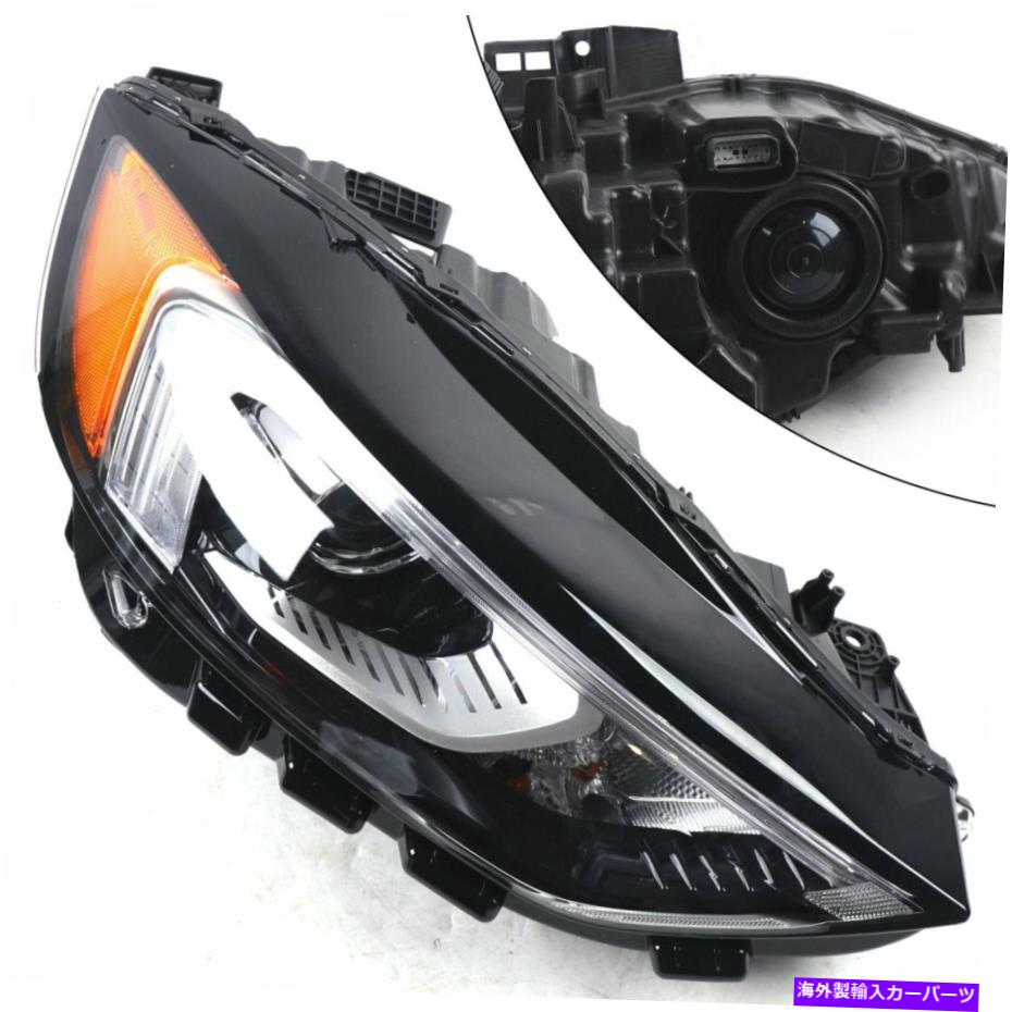 USヘッドライト 2019-2021フォードエッジLEDヘッドライト交換右助手席側ヘッドランプ For 2019-2021 Ford Edge LED Headlight Replacement Right Passenger Side Headlamp【並行輸入品】