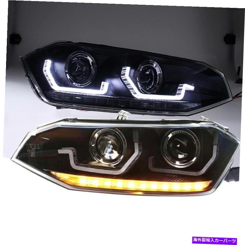 USヘッドライト VW Polo MK5 ventoクロスポロヘッドランプ2019-2020年SnのためのLED Uヘッドライト LED U headlights for VW Polo Mk5 Vento Cross polo Head Lamps 2019-2020 year SN【並行輸入品】