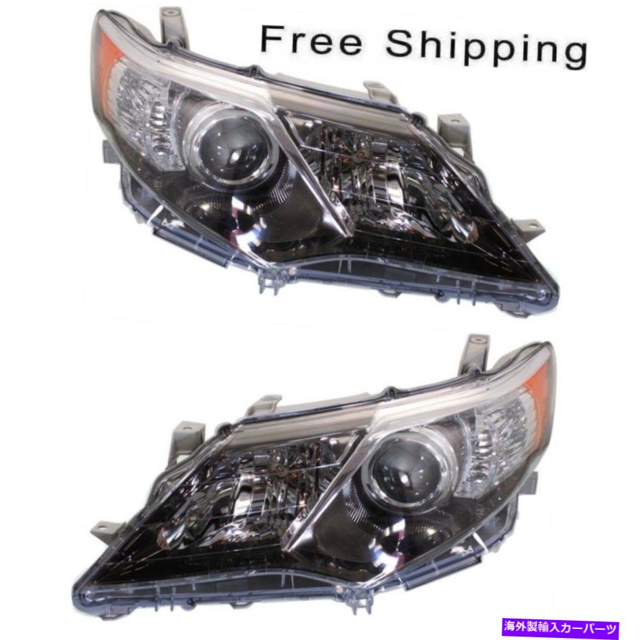 USヘッドライト HIDヘッドランプレンズと2本のペアLH＆RHサイドフィットトヨタカムリ HID Head Lamp Lens and Housing Set of 2 Pair LH & RH Side Fits Toyota Camry【並行輸入品】