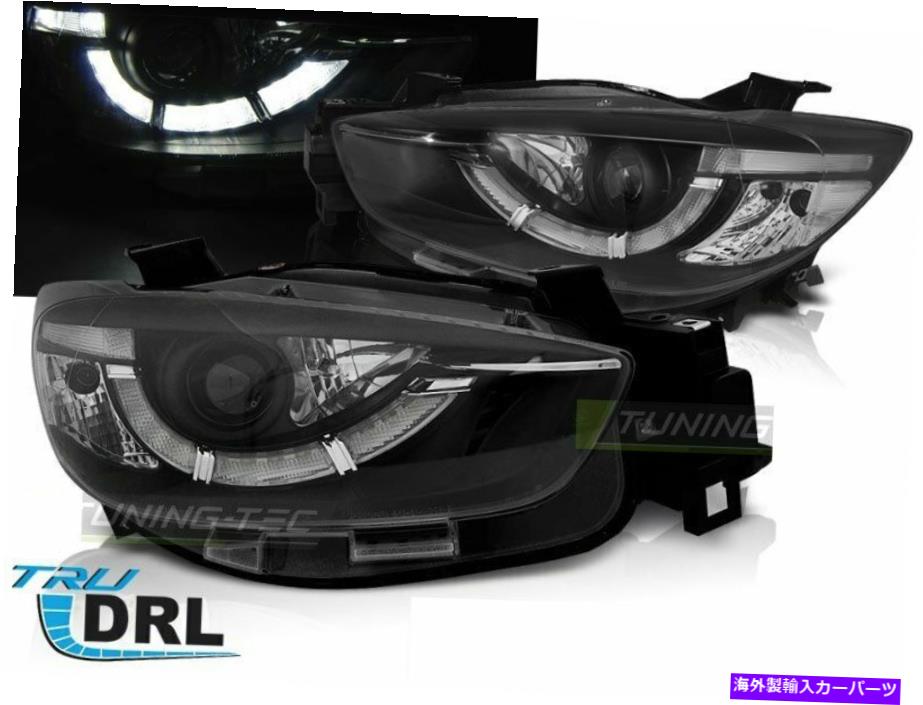 USヘッドライト Juego de Faros Delanteras Led Luz Diurna Drl Mazda CX5 2011-2015 Negro US LPMA11 Juego de Faros Delanteras LED Luz Diurna DRL Mazda CX5 2011-2015 Negro US LPMA11【並行輸入品】