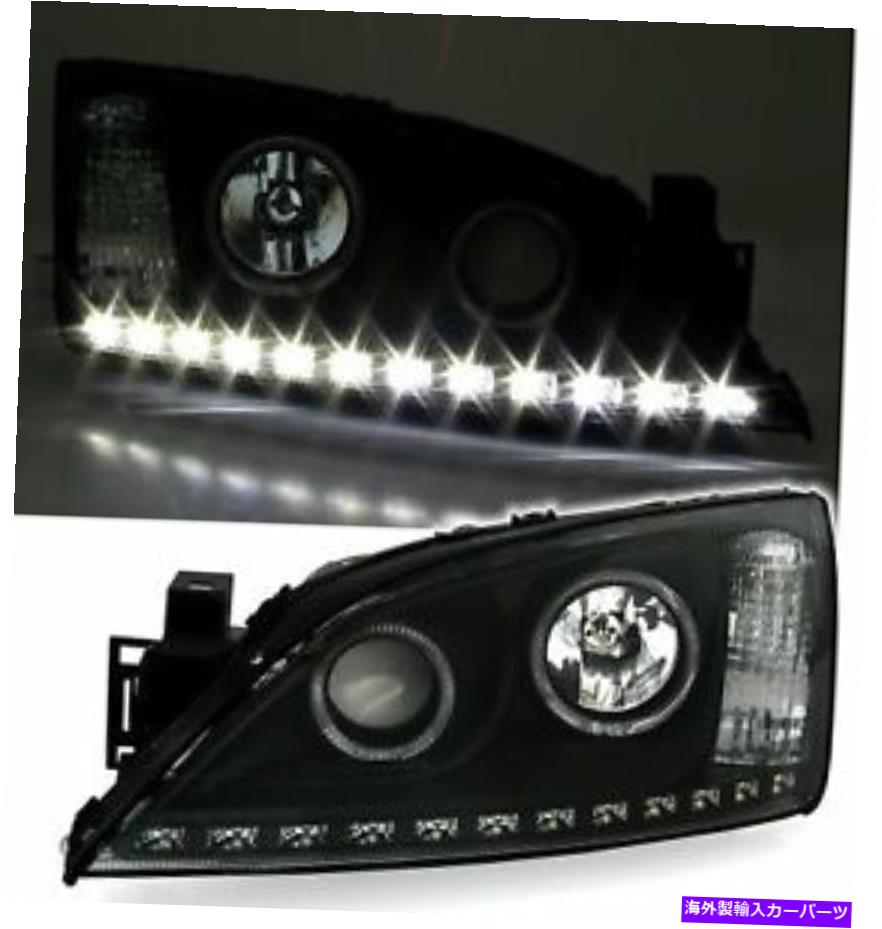 USヘッドライト Angel Headlights Ford Mondeo MK3 00-07 LED DRLの黒仕上げ ANGEL EYES HEADLIGHTS SET for FORD MONDEO MK3 00-07 LED DRL in BLACK Finish【並行輸入品】｜Us Custom Parts Shop USDM