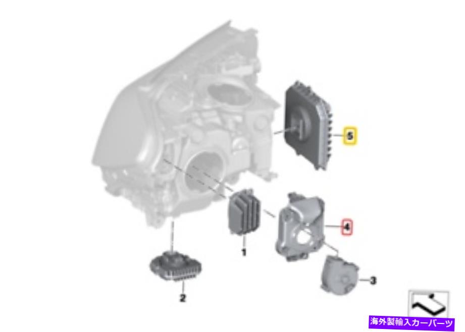 USヘッドライト フロントアダプティブヘッドライトエレクトロニクス用本物のBMW制御装置63117472771 Genuine BMW Control Unit For Front Adaptive Headlight Electronics 63117472771【並行輸入品】