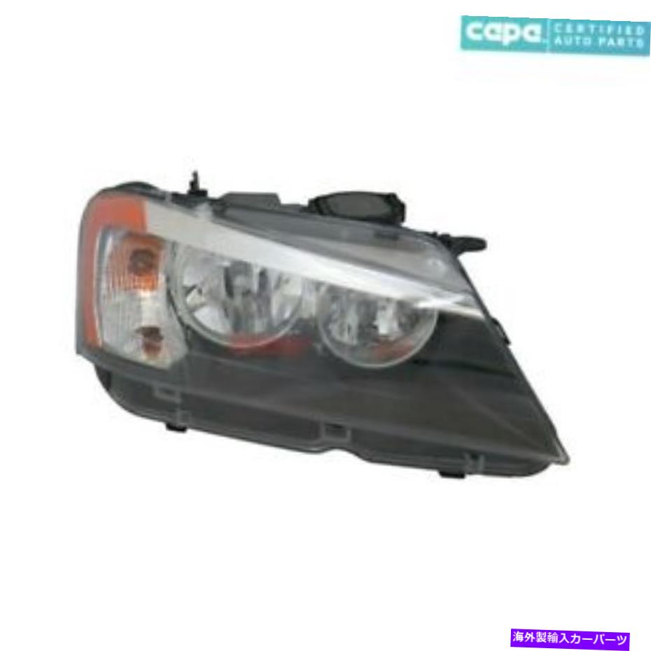 USヘッドライト 新しいハロゲンヘッドライトアセンブリ右側フィット2011-2014 BMW X3 63117222026カーパ NEW HALOGEN HEADLIGHT ASSEMBLY RIGHT SIDE FITS 2011-2014 BMW X3 63117222026 CAPA【並行輸入品】