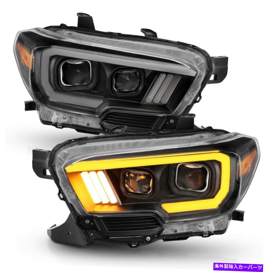 USヘッドライト Anzo USA 111397プロジェクターヘッドライトセット16~19タコマに収まる Anzo USA 111397 Projector Headlight Set Fits 16-19 Tacoma【並行輸入品】