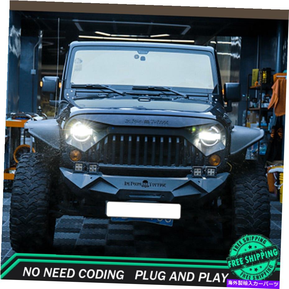 USヘッドライト ジープラングラーヘッドライトアセンブリ07-17 HIDキセノンビームプロジェクターLED DRL For Jeep Wrangler Headlight Assemblies 07-17 HID Xenon Beam Projector LED DRL【並行輸入品】｜Us Custom Parts Shop USDM