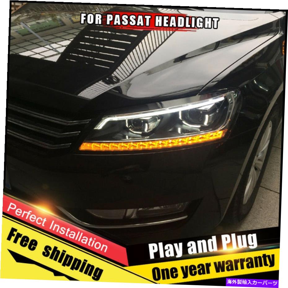 USヘッドライト VW PassatヘッドライトアセンブリBi-XenonレンズダブルビームHIDキット2012-2015 For VW Passat Headlights assembly Bi-Xenon Lens Double Beam HID KIT 2012-2015【並行輸入品】