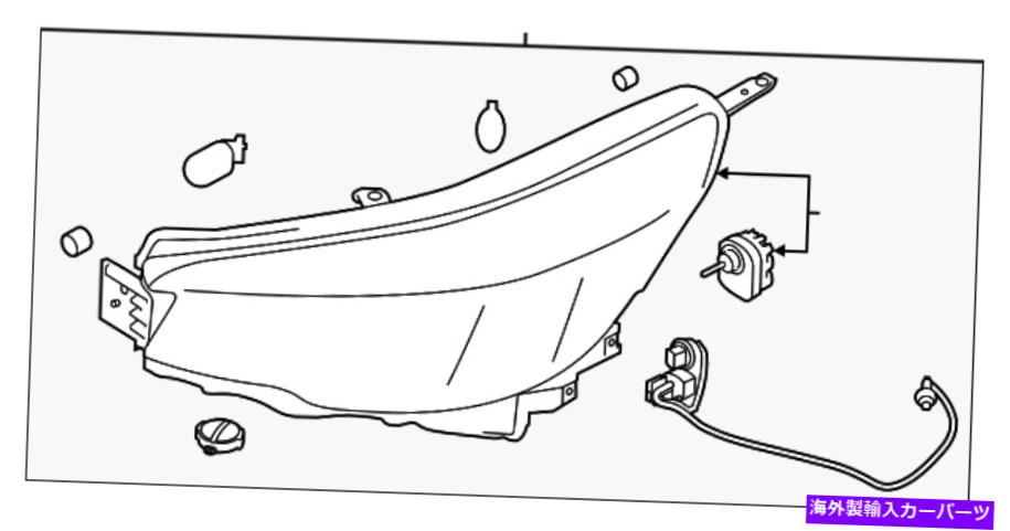 USヘッドライト 本物のスバルヘッドランプアセンブリ84001SJ070 Genuine Subaru Headlamp Assembly 84001SJ070【並行輸入品】