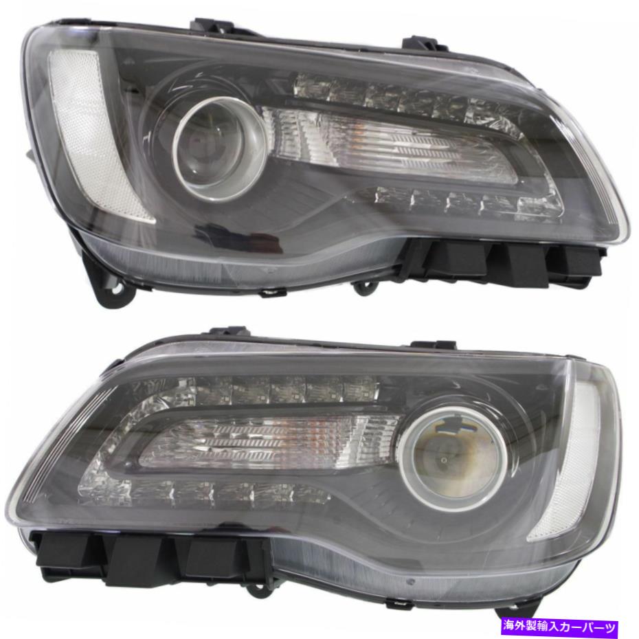 USヘッドライト クライスラー300 2016ブラックヘッドライトヘッドライトランプハロゲン - ペア CHRYSLER 300 2016 BLACK HEADLIGHTS HEAD LIGHTS LAMPS HALOGEN - PAIR【並行輸入品】｜Us Custom Parts Shop USDM