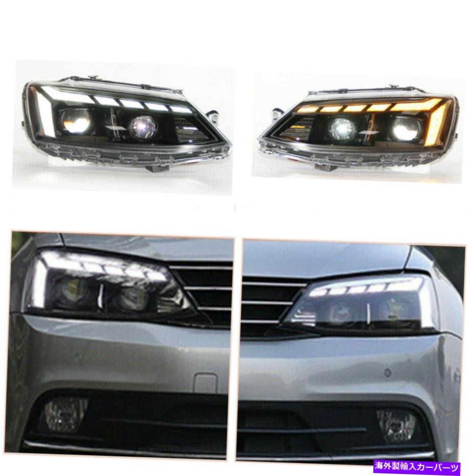 USヘッドライト LEDのヘッドライトVW Jetta 2012-2018 LED DRLをLED DRLに置き換える工場のハロゲン LED Headlights Assembly For VW Jetta 2012-2018 LED DRL Replace Factory Halogen【並行輸入品】|Us Custom Parts Shop USDM