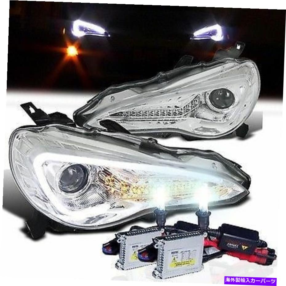USヘッドライト SCION FRS SPECD LED DRLヘッドライト（クロム）+フュージョンHIDキット（日本品質キット） SCION FRS SpecD LED DRL Headlights (Chrome) + Fusion HID Kit (Japan Quality Kit)【並行輸入品】 104,898円