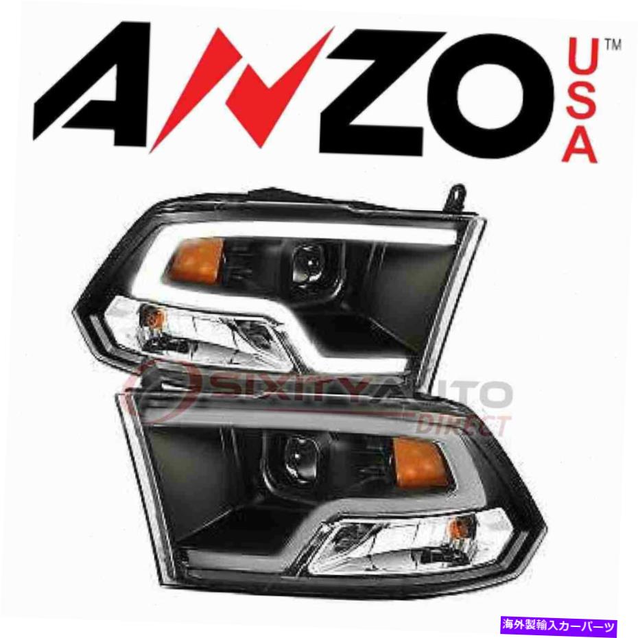 USヘッドライト 2009-2010 Dodge RAM 2500のためのアンズーサヘッドライトアセンブリ - 電気DH AnzoUSA Headlight Assembly for 2009-2010 Dodge Ram 2500 - Electrical dh【並行輸入品】