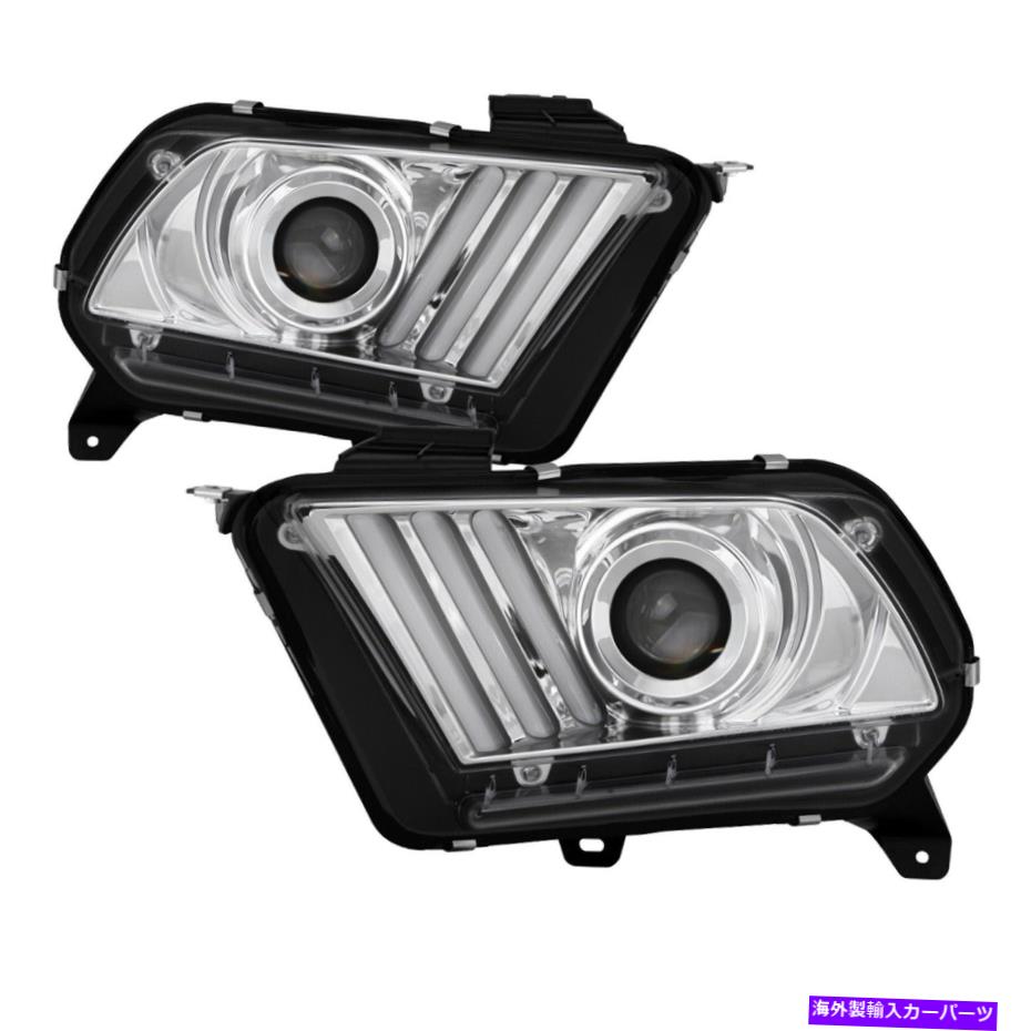 USヘッドライト Spyder Auto 5085436プロジェクターのヘッドライトは10-14マスタングに収まります Spyder Auto 5085436 Projector Headlights Fits 10-14 Mustang【並行輸入品】