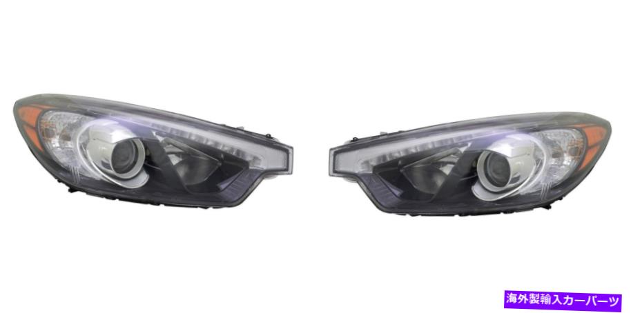 USヘッドライト 2015-2016キアフォルテエクスエクスファーテのドライバー＆旅客サイドヘッドライト Driver & Passenger Side Headlight For 2015-2016 Kia Forte EX【並行輸入品】