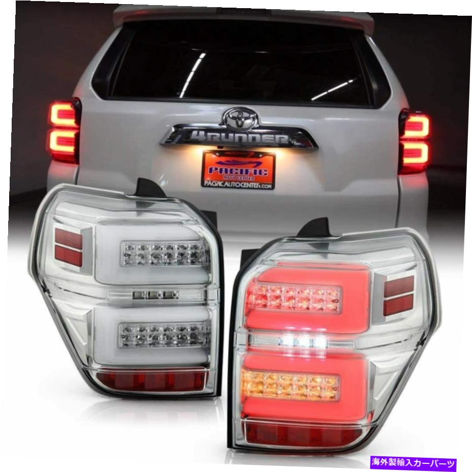 USヘッドライト 2010-2020トヨタ4ランナーテールブレーキライトランプクロームハウジングフルLED For 2010-2020 Toyota 4 Runner Tail Brake Lights Lamps Chrome Housing Full LED【並行輸入品】｜Us Custom Parts Shop USDM