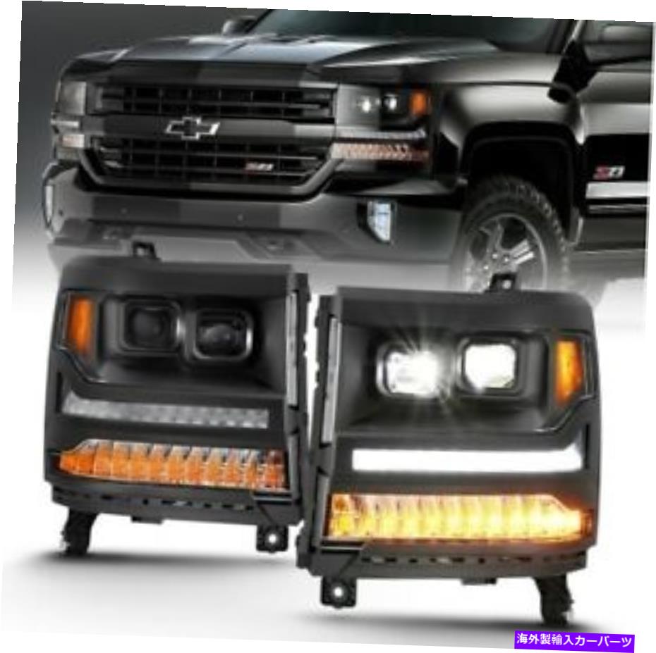 USヘッドライト Anzo 111420 LEDプロジェクターヘッドライトW /板スタイル16-18 Silverado 1500 New Anzo 111420 LED Projector Headlight w/Plank Style For 16-18 Silverado 1500 NEW【並行輸入品】|Us Custom Parts Shop USDM