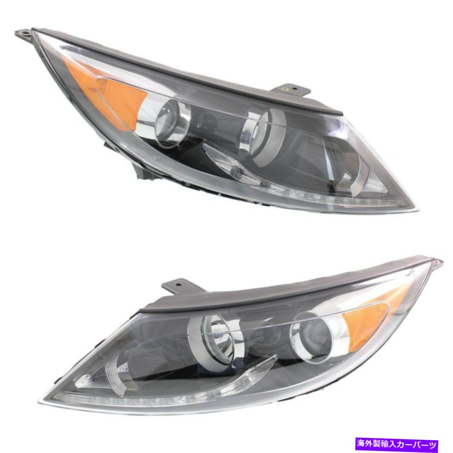 USヘッドライト 2013-2016 Kia Sportageのヘッドライトセット球根2pc Headlight Set For 2013-2016 Kia Sportage Left and Right With Bulb 2Pc【並行輸入品】