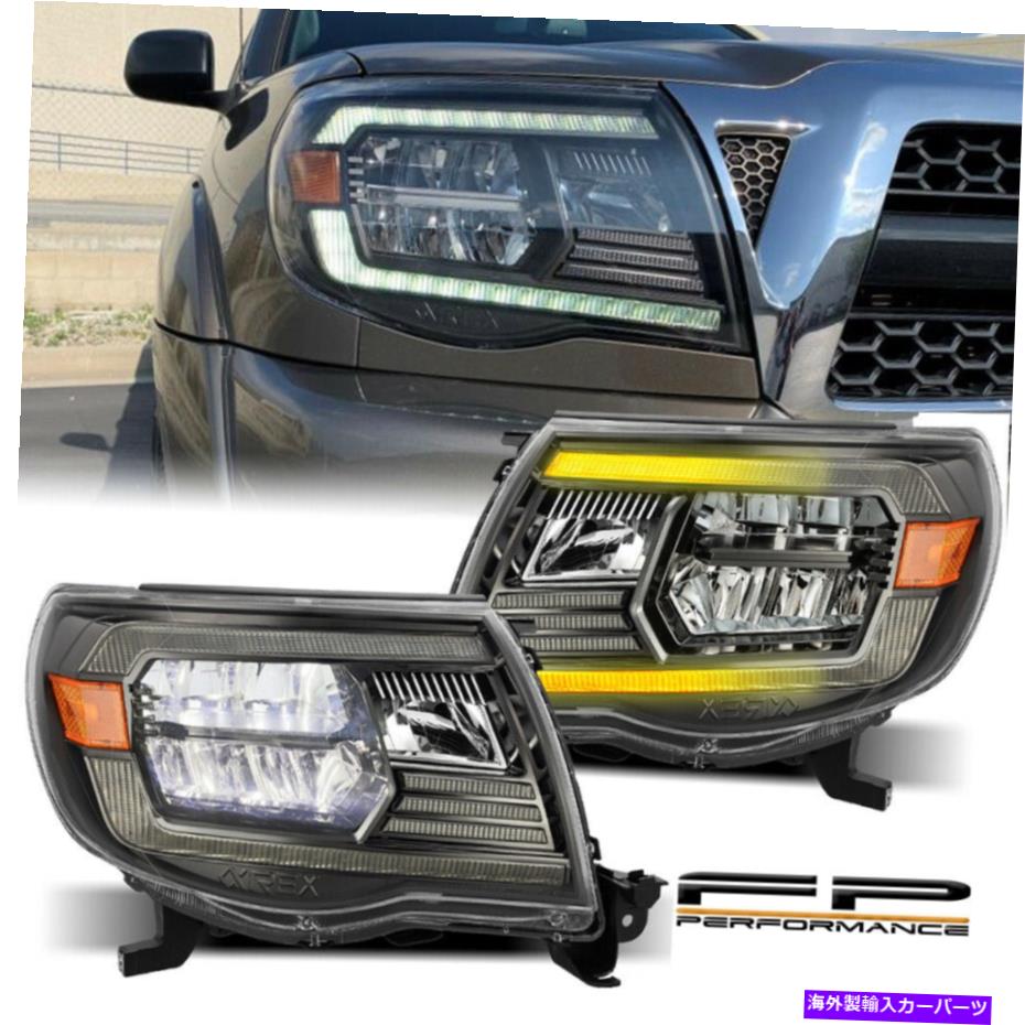 USヘッドライト 05-11 Tacoma Alpharex Luxx LED DRLシーケンシャルプロジェクターヘッドライトAlphablack For 05-11 Tacoma Alpharex Luxx LED DRL Sequential Projector Headlight AlphaBlack【並行輸入品】｜Us Custom Parts Shop USDM