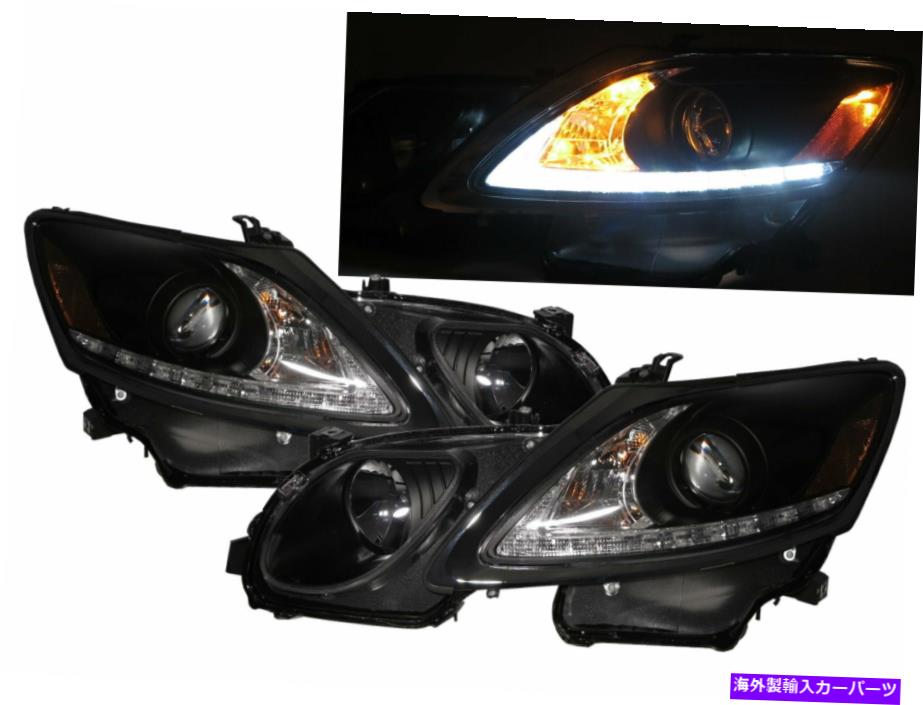 USヘッドライト GS350 GS450H S190 MK3 06-11 4D LEDバープロジェクターヘッドライトブラックLEXUS LHD GS350 GS450h S190 MK3 06-11 4D LED Bar Projector Headlight Black for LEXUS LHD【並行輸入品】｜Us Custom Parts Shop USDM