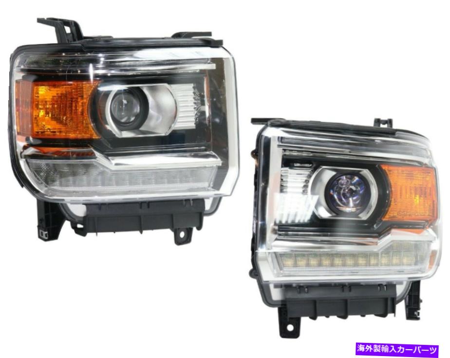 USヘッドライト 2014-2015 GMC Sierra 1500対LH + RH LEDヘッドライトについて For 2014-2015 GMC Sierra 1500 Pair LH + RH LED Headlight【並行輸入品】｜Us Custom Parts Shop USDM