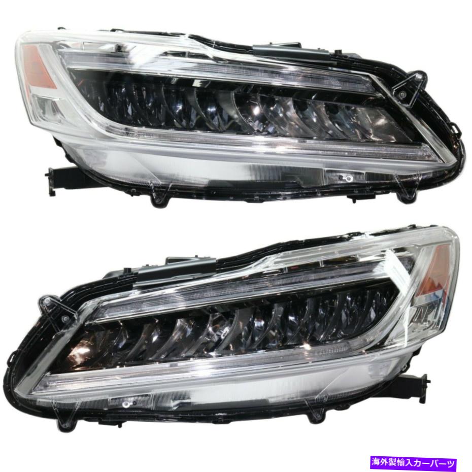 USヘッドライト 2016-2017 Honda Accord SedanペアLHとRHのためのLEDヘッドライト LED Headlight For 2016-2017 Honda Accord Sedan Pair LH and RH【並行輸入品】