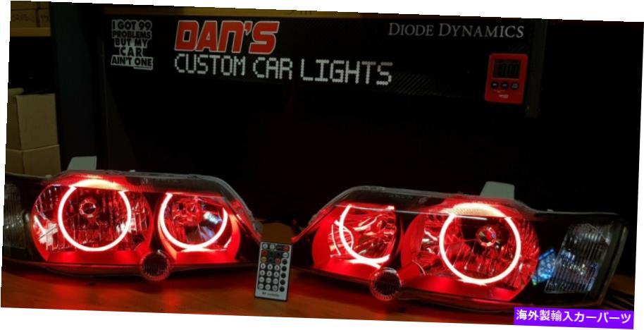 USヘッドライト Holden Vy Commodore 2002-04ヘッドライトマルチカラーハローリング付きヘッドランプ Holden VY Commodore 2002-04 Headlights Headlamp with Multi Colored Halo Rings【並行輸入品】｜Us Custom Parts Shop USDM