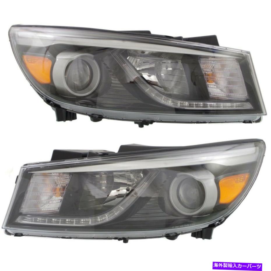 USヘッドライト 92102A9130、92101A9130 Kia Sedona 15-18用の新しいドライバー&旅客サイドLH RH 92102A9130, 92101A9130 New Driver & Passenger Side LH RH for Kia Sedona 15-18【並行輸入品】|Us Custom Parts Shop USDM