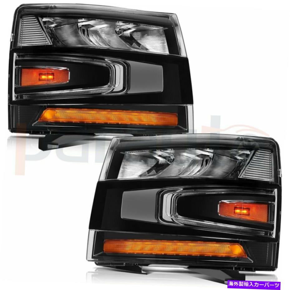 USヘッドライト 2007年から2013年のためのLEDライトシボレーシルバードーヘッドライトランプアセンブリの交換 LED Light For 2007-2013 Chevrolet Silverado Headlights Lamp Assembly Replacement【並行輸入品】