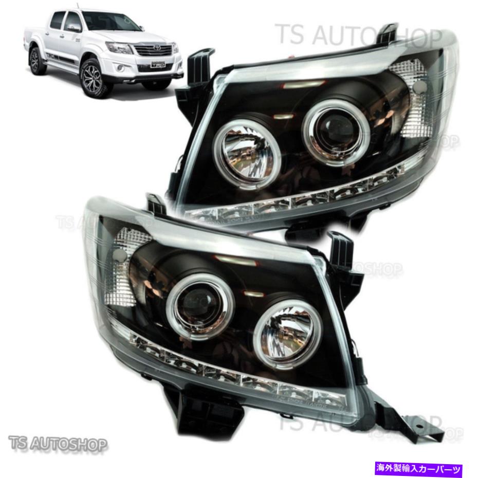 USヘッドライト フロントヘッドライトランププロジェクターLED FIT TOYOTA HILUX VIUGO KUN CHAMP MK7 2011-2014 Front Headlight Lamp Projector Led Fit Toyota Hilux Vigo Kun Champ Mk7 2011-2014【並行輸入品】