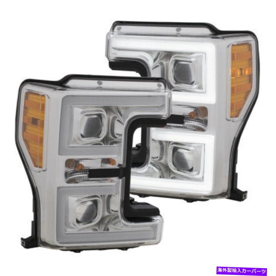 USヘッドライト アンドョプロジェクタープランクスタイルスイッチバックヘッドライトクローム/アンバー（111389） Anzo Projector Plank Style Switchback Headlight Chrome/ Amber (111389)【並行輸入品】
