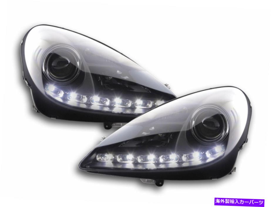 USヘッドライト Mercedes SLK R171のためのブラックデイタイムランニングライトハロゲンヘッドライトの夏時間 black Daytime running light halogen headlights Daylight FOR Mercedes SLK R171【並行輸入品】|Us Custom Parts Shop USDM