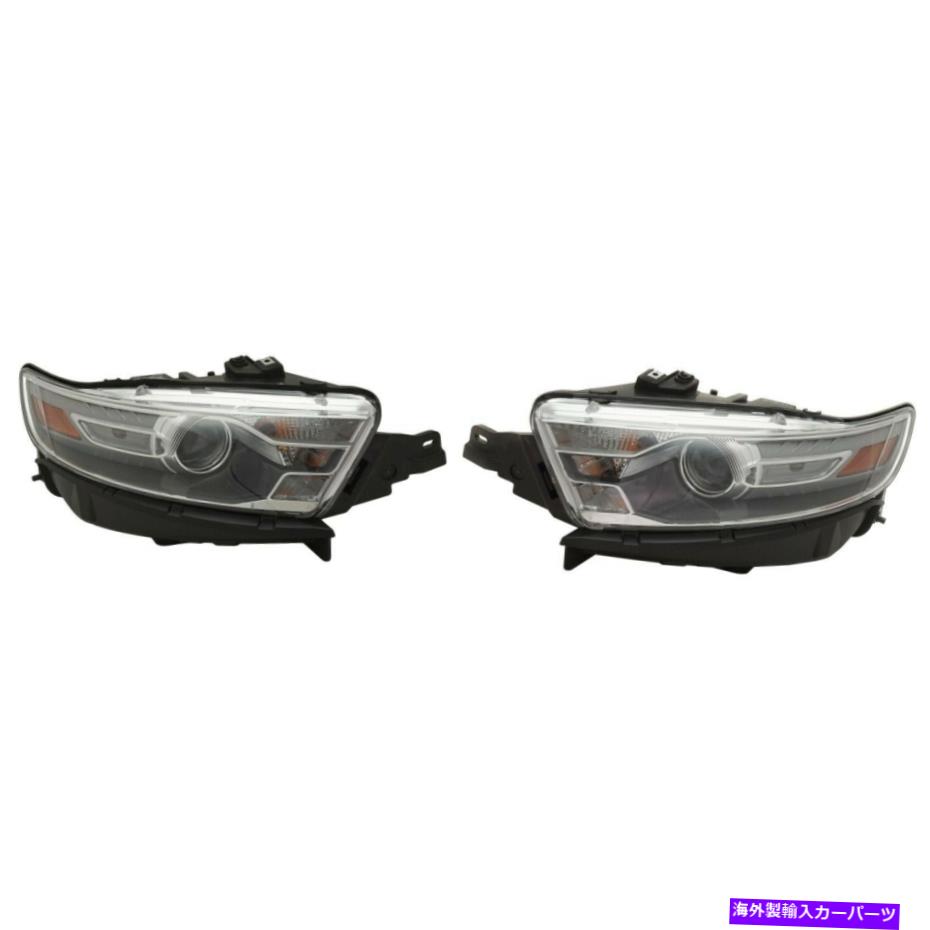 USヘッドライト 2013-2014 Ford Taurusのヘッドライトセット電球2pcで左右 Headlight Set For 2013-2014 Ford Taurus Left and Right With Bulb 2Pc【並行輸入品】