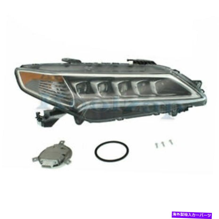 USヘッドライト 15-17 TLXフロントヘッドライトヘッドランプLEDヘッドライトランプが右側 For 15-17 TLX Front Headlight Headlamp LED Head Light Lamp with Bulbs Right Side【並行輸入品】