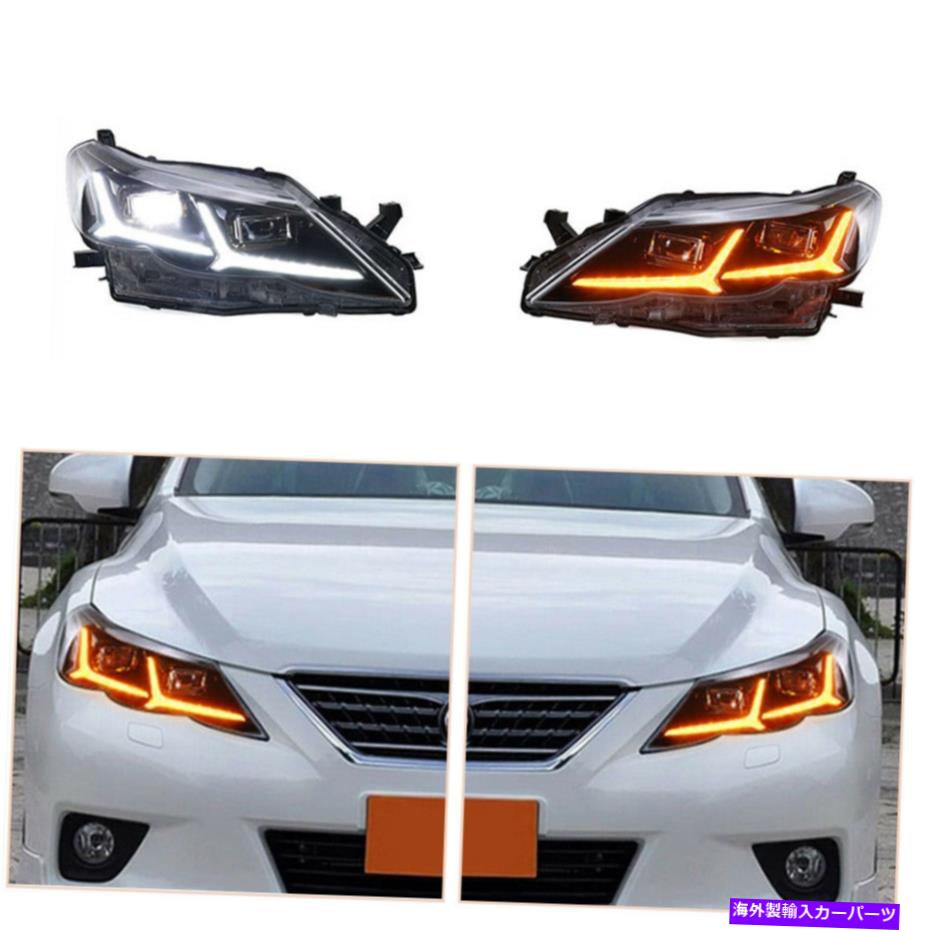 USヘッドライト トヨタマークのためのLEDヘッドライトアセンブリX 10-13 LED DRLのLED DRL工場のヘッドライト LED Headlight Assembly For Toyota Mark X 10-13 LED DRL Replace Factory Headlight【並行輸入品】