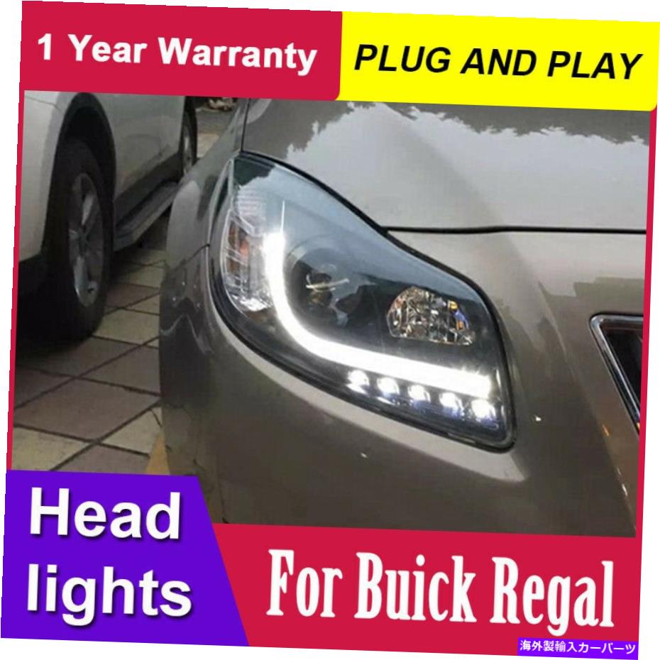 USヘッドライト Buick Verano Regal Opel Insigniaヘッドライトアセンブリ2009-2013バイキセノンレンズ For Buick Verano Regal Opel insignia Headlights assembly 2009-2013 Bi-Xenon Lens【並行輸入品】