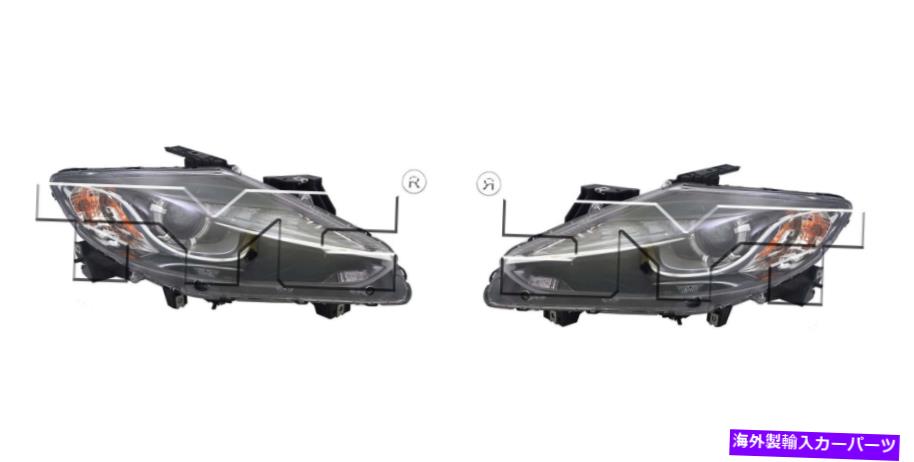 USヘッドライト 2013-2015 Mazda CX-9 HIDヘッドライトヘッドランプドライバー&旅客サイドLH + RH For 2013-2015 Mazda CX-9 HID Headlight Head Lamp Driver & Passenger Side LH+RH【並行輸入品】|Us Custom Parts Shop USDM