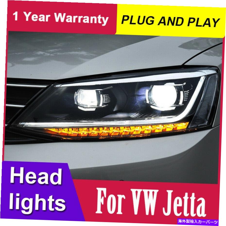 USヘッドライト VW Jetta Bi-Xenonレンズ二重ビームHIDキットのための新しいヘッドライトアセンブリ2012-2018 New Headlights assembly For VW JETTA Bi-Xenon Lens Double Beam HID KIT 2012-2018【並行輸入品】|Us Custom Parts Shop USDM