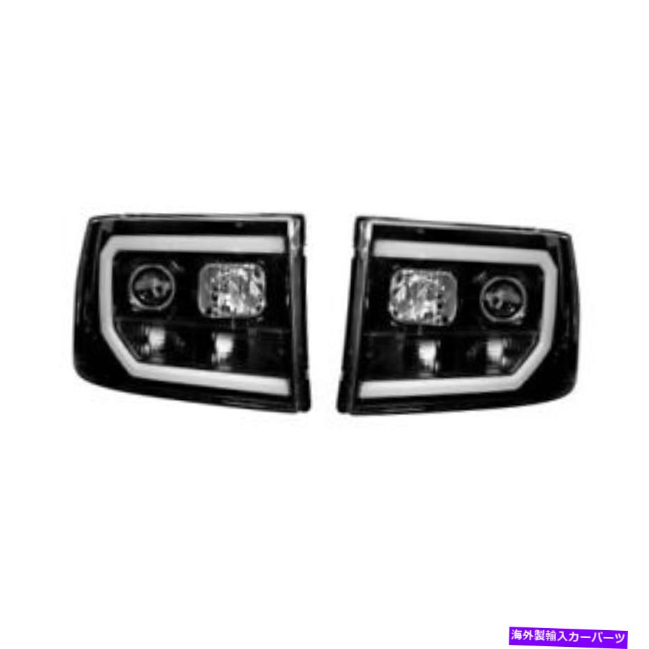 USヘッドライト RECON 264271BKCプロジェクターヘッドライトSmooked Black for Denali 07-13（ペア） Recon 264271BKC Projector Headlights Smoked Black For Denali 07-13 (Pair)【並行輸入品】