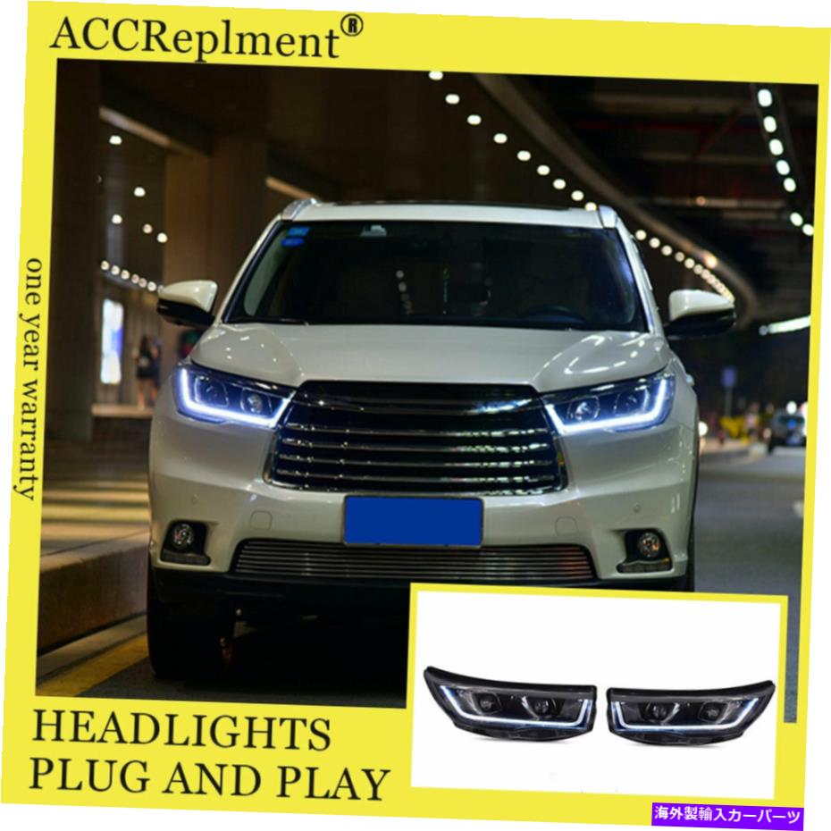 USヘッドライト トヨタハイランダーLEDヘッドランプ用LEDソースDRLダイナミックターン14-16 For Toyota Highlander LED Head Lamps All LED Source With DRL Dynamic Turn 14-16【並行輸入品】｜Us Custom Parts Shop USDM