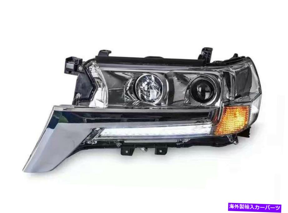 USヘッドライト ランドクルーザーLC200 2016セットフロントLEDヘッドライトセンターグリルターンランプS For Land Cruiser LC200 2016 Set Front LED Head Lights Center Grille Turn Lamp s【並行輸入品】