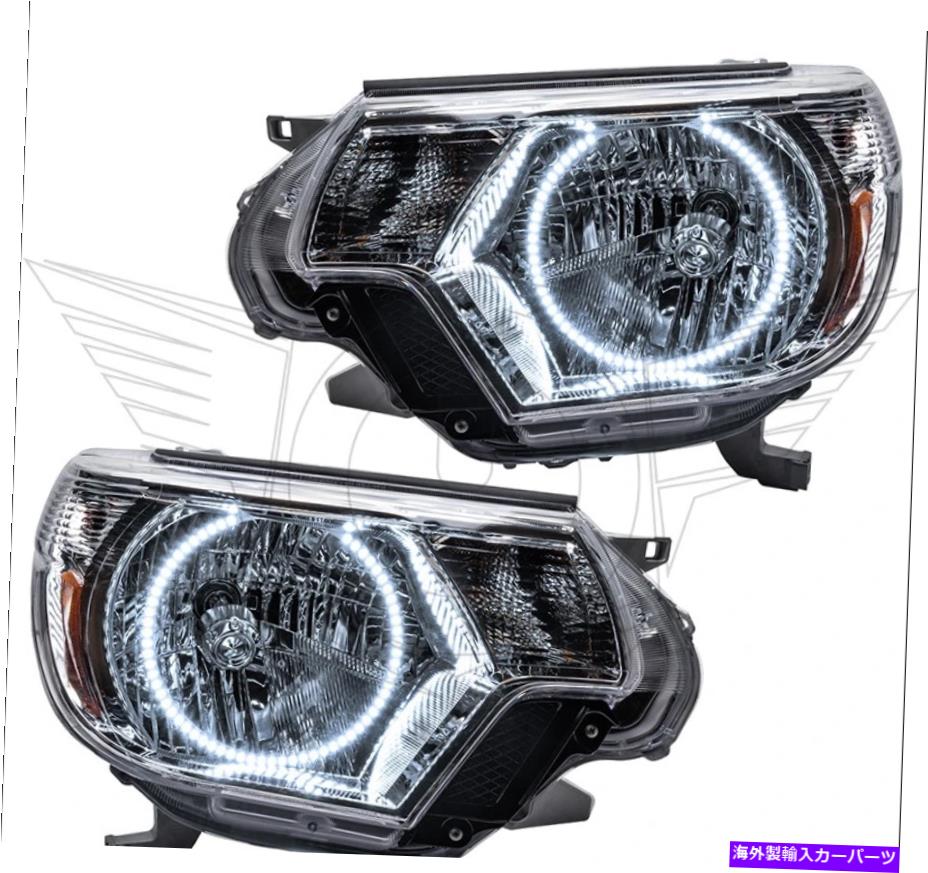 USヘッドライト Oracle 2012-2015トヨタタコマ事前組み立てヘッドライト - ホワイトLEDハロー ORACLE 2012-2015 Toyota Tacoma Pre-Assembled Headlights - White LED Halos【並行輸入品】