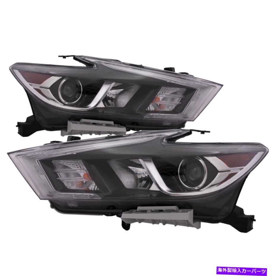 USヘッドライト ヘッドライトハロゲンランプ左右セットは日産最大値16-18 S / SV / SL CAPAに収まります Headlight Halogen Lamp Left And Right Set Fits Nissan Maxima 16-18 S/SV/SL CAPA【並行輸入品】