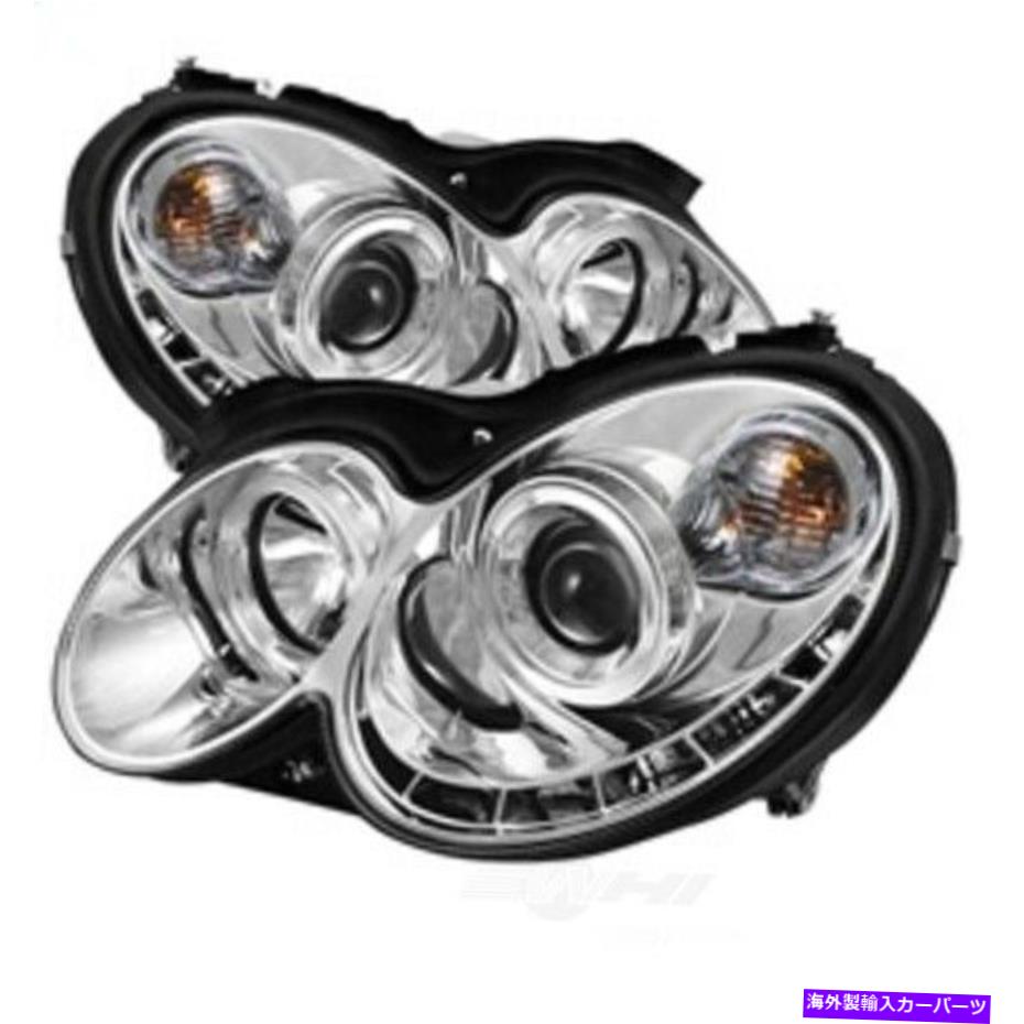 USヘッドライト ヘッドライトセット-HALO DRL LEDプロジェクターヘッドライトスパイダーオート5038029 Headlight Set-Halo Drl Led Projector Headlight SPYDER AUTO 5038029【並行輸入品】