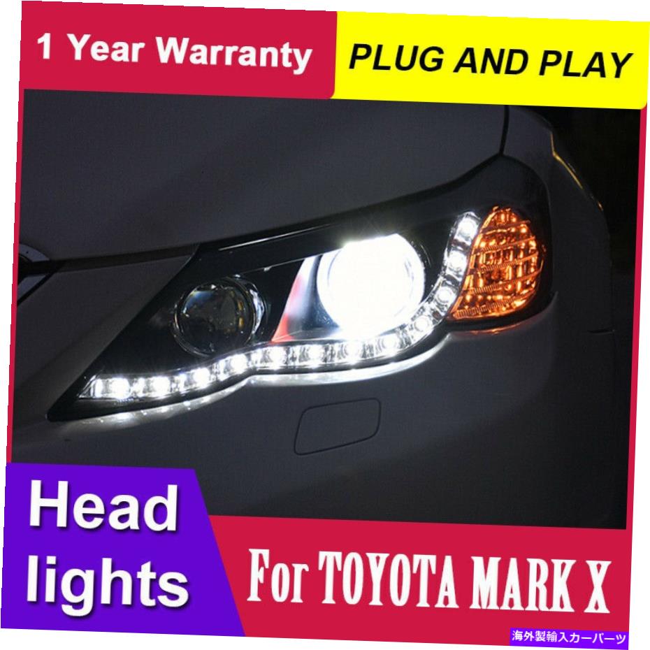 USヘッドライト マークXレイズヘッドライトアセンブリBi-XenonレンズHID高ロービーム2010-2013 For Mark X Reiz Headlights assembly Bi-Xenon Lens Hid High Low Beam 2010-2013【並行輸入品】