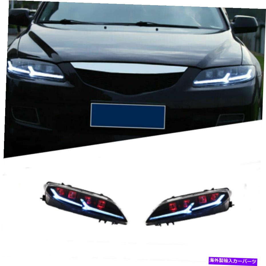 USヘッドライト Mazda 6 03-08 Led DayTime Raning LightsダイナミックシグナルXenon Lo / Hiビーム For Mazda 6 03-08 LED Daytime Running lights Dynamic Signal Xenon Lo/Hi Beam【並行輸入品】｜Us Custom Parts Shop USDM