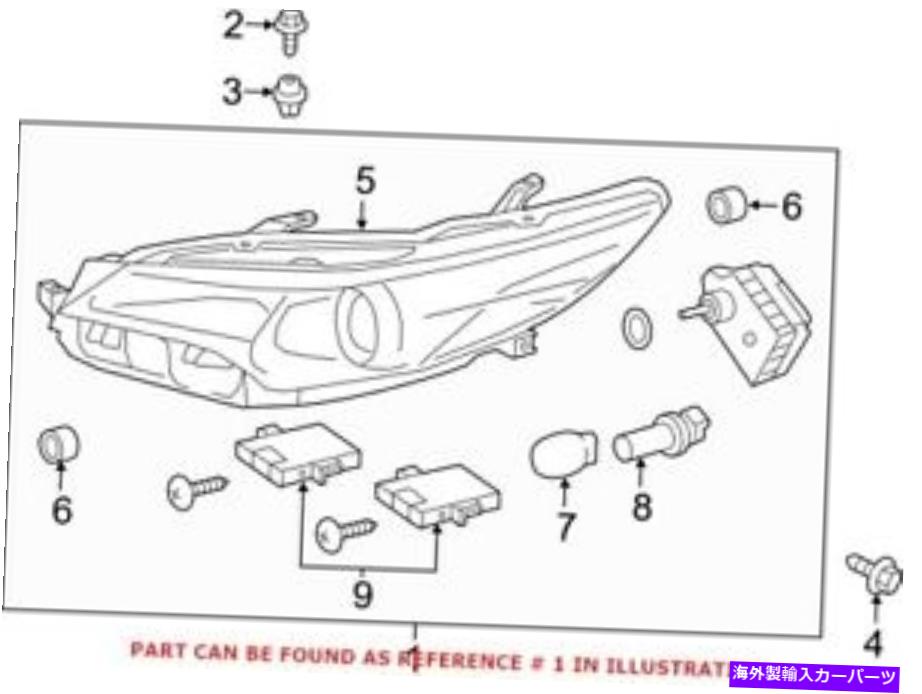 USヘッドライト TOYOTA 8115006870のための本物のOEMフロント左ヘッドライトアセンブリ Genuine OEM Front Left Headlight Assembly for Toyota 8115006870【並行輸入品】