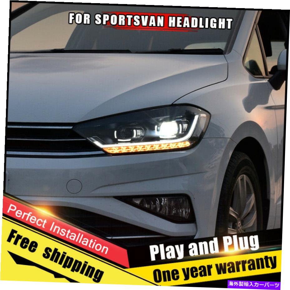 USヘッドライト VW Sportsvan 2016-2018のためのHIDヘッドライトアセンブリBi-XenonビームLEDダイナミックなターン HID Headlight assembly For VW Sportsvan 2016-2018 Bi-Xenon Beam LED Dynamic Turn【並行輸入品】