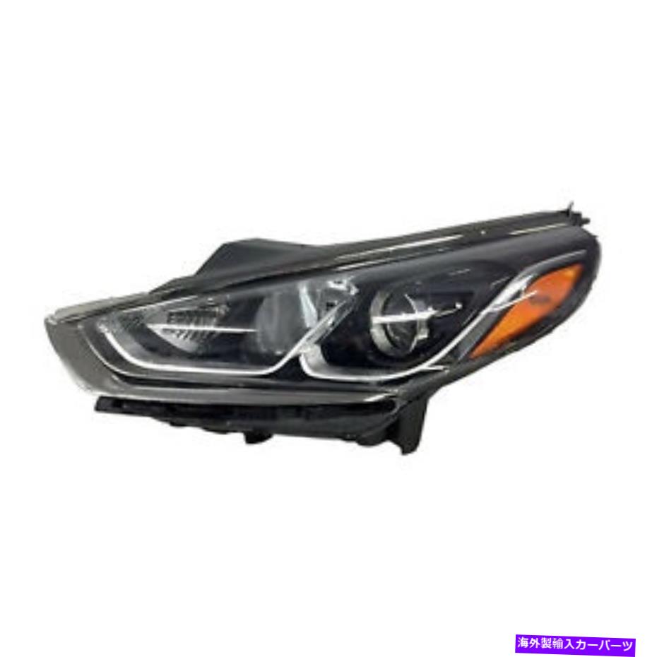 USヘッドライト ヘッドライト左ドライバーサイドハロゲンヘッドランプフィット2018-2019 Hyundai Sonata Headlight Left Driver Side Halogen Headlamp Fits 2018-2019 Hyundai Sonata【並行輸入品】